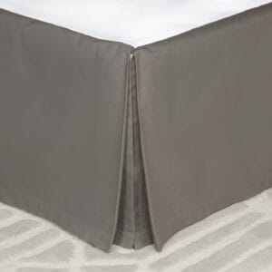 Belmont metal grey bed skirt image