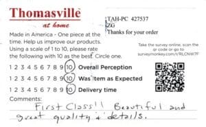 Linda Palm Harbor FL CSK3150 BO3150-24 Survey Card