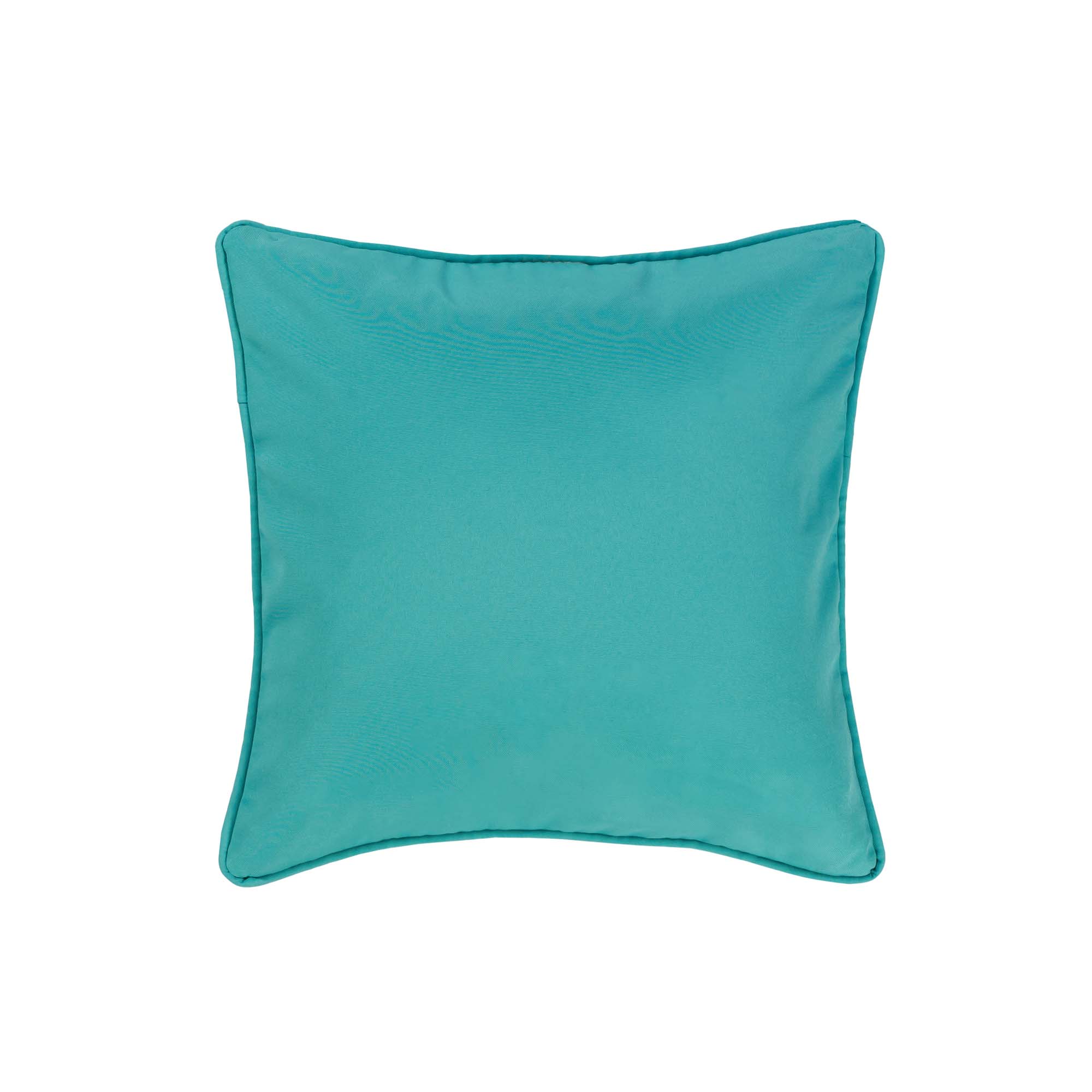 In the Sea Square Pillow - Solid Blue