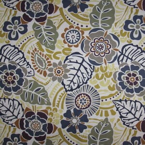Oasis Floral Shale ~ Fabric By the Yard
