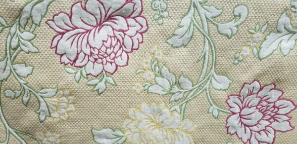 Rose Vine Yellow ~ Fabric By the Yard