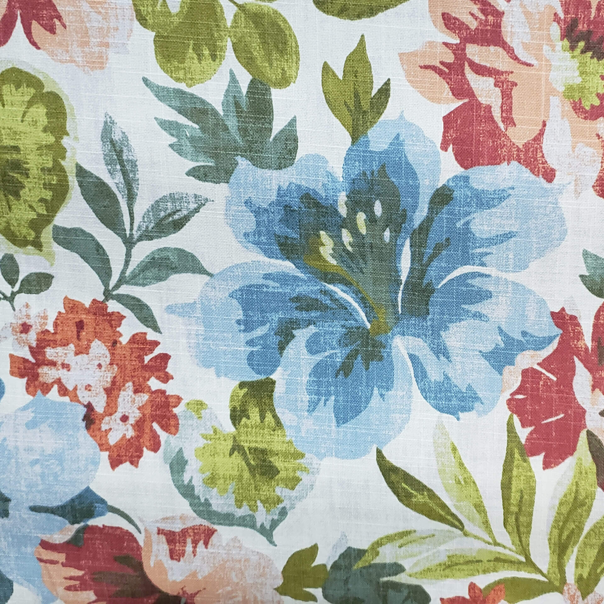 Madison Blue/Orange Collection Fabric Sample