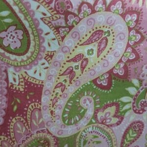 Paisley Pink Collection Fabric Sample