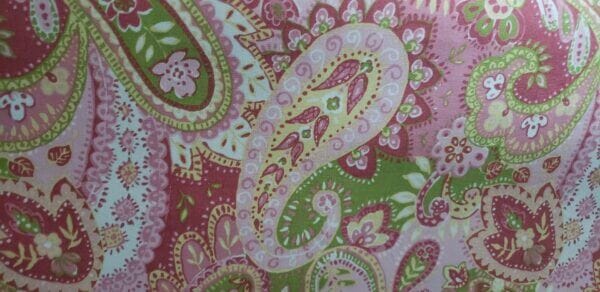 Paisley Pink Collection Fabric Sample