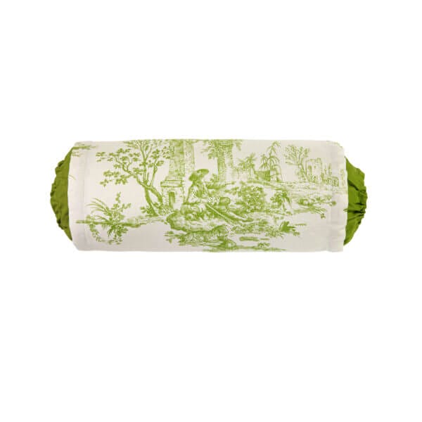 Bouvier Green Neck Roll - Toile