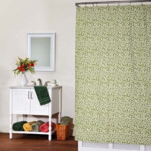 Bouvier Green Shower Curtain - Leaf