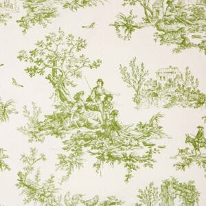 Bouvier Green Toile ~ Fabric by the Yard