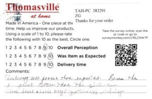 Nancy Lockport NY 4PK-CP-HHM Survey Card