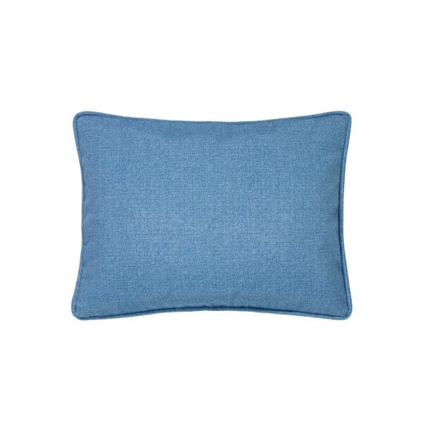 Layton Breakfast Pillow - Textured Solid Blue