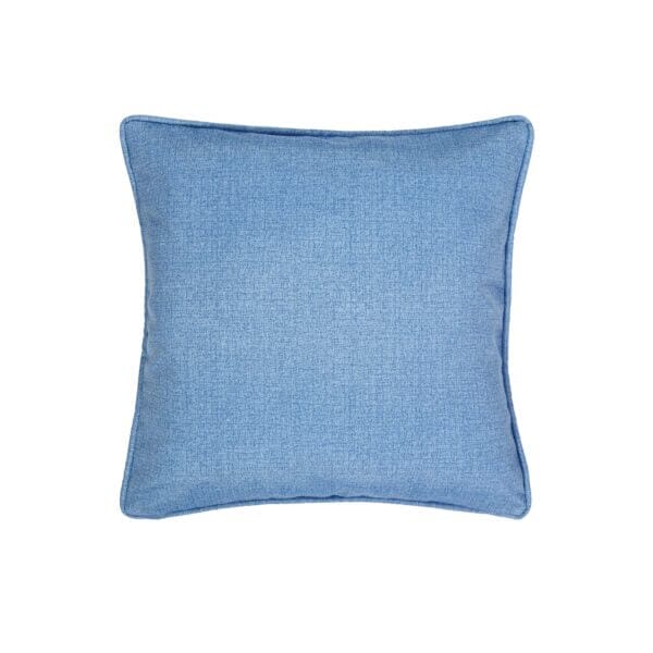 Winward Square Pillow - Textured Solid Blue