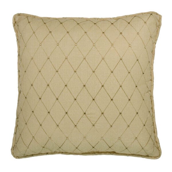 Midway Diamond Parchment Square Pillow