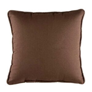 Izmir Square Pillow - Solid Brown