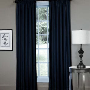 Cotton Twill Rod Pocket Panels - Blue