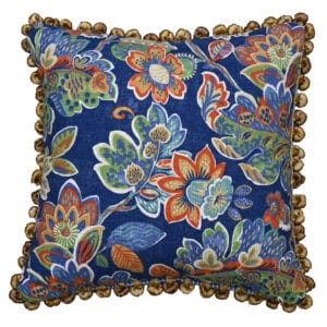 Magritte Indigo 20" Square Pillow with Tassel Trim Cover Only